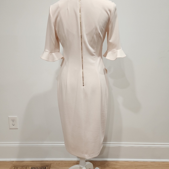 Light Peach Calvin Klein Dress Size 6 - Picture 7 of 8